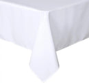 sancua Rectangle Tablecloth - 70 x 120 Inch - Stain and Wrinkle Resistant Washable Polyester Table Cloth, Decorative Fabric Table Cover for Dining Tables, Buffet Parties and Camping, White by CozyNest Decor