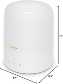 Crane Top Fill Mini Humidifier for Bedroom and Nursery 3-in-1 Essential Oil Diffuser Sleep Light 0.5 Gallon Baby Humidifier by TinyTreasures Baby Boutique