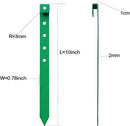 60Pcs Metal Garden Landscape Edging Stakes, Green,10in anchoring Stakes Landscape Anchoring Spikes for Terrace Board,Garden Liner, Landscape Edging Coil,Bender Board,Grass Barrier by CozyNest Decor