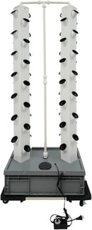 Hydroponic Growing Tower System Kit, 56-Plant Vertical Hydroponics Garden Tower with LED Grow Light, for Outdoor Indoor Herbs Fruits Vegetables Smart Garden Planter Kit by GreenHaven Gardens