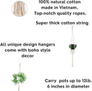 5 Packs Plant Hangers Indoor, Macrame Plant Hangers, Indoor Plant Hangers, Indoor Planter, Wall Plant Hanger, Hanging Planters for Indoor Plants, Hanging Planters for Outdoor Plants, Plant Lover Gifts by GreenHaven Gardens