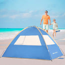 Gorich Beach Tent Sun Shelter for 3/4-5/6-7/8-10 Person with UPF 50＋ UV Protection, Lightweight & Easy Setup Beach Shade Canopy, Portable Beach Shade Tent Beach Cabana by TinyTreasures Baby Boutique