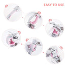 Socub Anti Lost Wrist Link with Key Lock for Kids, 6.56ft, 2 Pack, Pink and Blue by TinyTreasures Baby Boutique