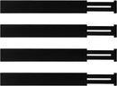Utoplike 4 pcs Bamboo Kitchen Drawer Dividers Large, Adjustable Black Drawer Organizers, Spring Loaded, Works in Kitchen, Dresser, Bathroom, Bedroom, Drawer, Desk, 2.4" H by CozyNest Decor