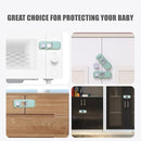 5 Pack Child Proof Refrigerator Lock, QYESWHSR Fridge Locks for Kids with Sticky Adhesive Pads, Child Safety Locks for Doors, RV Refrigerator, Oven Lock Child Safety Baby Cabinet Locks - Green Updated by TinyTreasures Baby Boutique
