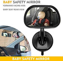 Baby Car Mirror Forward View Safety Mirror Rear Facing Kids, Baby Seat & Child by TinyTreasures Baby Boutique