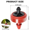 0.5 GPH Pressure Compensating Junior (PCJ) with Barb Outlet Dripper Emitters (100) by GreenHaven Gardens