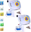 TidyFriend 2 Pack Laundry Detergent Dispenser with Tray & Strap, Laundry Soap Dispenser with Non-Slip Rubber Feet for Washing Room Organization, Easy Pour (White) by CozyNest Decor