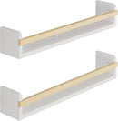 Wallniture Florida 24 inch Wall Bookshelf for Kids Room, Floating Shelves Nursery Decor, Wood White Wall Shelf Set of 2, Kitchen, Bathroom Decor (24'') by TinyTreasures Baby Boutique