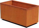 36-Inch Corten Steel Planter Box - Large Rectangular Outdoor Planter | Heavy Duty Metal, Modern Rustic Finish | Made in USA by GreenHaven Gardens
