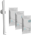 Disposable Toilet Brush with Replaceable Heads, Wall-Mounted Holder, Hygienic Bathroom Cleaning Tool (WhiteToilet Brush + 18 Refills) by CozyNest Decor