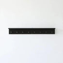 Entrance Coat Rack ，Coat Hooks, Wall-Mounted Wooden Hook Rack, Wall-Mounted Shelves are Very Suitable (Black Finish-2) by CozyNest Decor