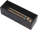 Bamboo Drawer Organizer - Kitchen Utensil Organizer Silverware Tray Cutlery Holder，Office Desk Supplies and Accessories,8.9 * 3 * 2.6inch,Black by CozyNest Decor
