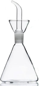 ELETON Olive Oil Dispenser Bottle Glass with No Drip Bottle Spout -Pourer Dispensing Bottles for Kitchen - Olive Glass Dispenser to Control Cooking Vegetable Oil and Vinegar(8 oz) by CozyNest Decor