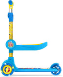 Jetson Character Kids Kick Scooter, LED Lights on Stem & Light-Up Wheels, Lightweight Frame, Height-Adjustable Handlebar, Lean-to-Steer System, Easy-Fold Mechanism by TinyTreasures Baby Boutique
