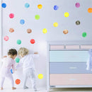 Colorful Polka Dot Wall Decals Watercolor Dots Wall Sticker for Kids Baby Girls Teens and Nursery Room (6 Sheets) by TinyTreasures Baby Boutique