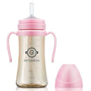 GROSMIMI Spill Proof no Spill Magic Sippy Cup with Straw with Handle for Baby and Toddlers, Customizable, PPSU, BPA Free 10 oz (Pink) by TinyTreasures Baby Boutique