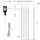 Aokudoni Christmas Lights Outdoor, 24 Tubes Meteor Shower Lights (Equivalent to 3 Sets of 8-Tubes), Waterproof Outside Christmas Decorations for Tree Window Yard Party Holiday, UL Plug, White by GreenHaven Gardens