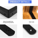Anti Tip Furniture Anchors for Baby Pet Proofing,Furniture Wall Anchor Furniture Dresser Bookshelf Falling Prevention Device for Children (BLACK-2PACK) by TinyTreasures Baby Boutique