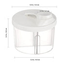 Accmor Baby Formula Dispenser On The Go, Non-Spill Rotating Four-Compartment Formula Container to Go, Milk Powder Kids Snack Container for Infant Toddler Travel Outdoor, White by TinyTreasures Baby Boutique