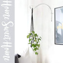Hanging Plant Brackets Outdoor: 12-Inch Hanging Plant Hangers Wall Hooks - Wall Mount Brackets for Bird Feeder Flower Baskets White by GreenHaven Gardens