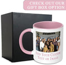 Personalized Mother's Day Coffee Mug, Custom Mum Photo Text 11 Oz Ceramic Mug, Customized Mom Gift Idea Picture Name Cup, Taza Cafe Personalizadas Fotos, Cute Gifts Mom Women Dad Men, Pink by TinyTreasures Baby Boutique