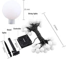 Globe Ball Fairy Lights, 50 LEDs 23ft/7M Solar Led Globe String Lights Waterproof with Two Lighting Modes for Garden Outdoor Party Christmas Decoration (Purple) by GreenHaven Gardens