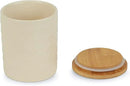 DII Kitchen Accessories Collection, Textured Matte Ceramic Canister Set, Antique White, Vine, 3 Piece by CozyNest Decor