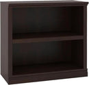 Bookcase, Open Storage Book Cases/Shelves, Floor Standing Indoor Furniture 2 Shelf Book case for Farmhouse Library Office Bedroom Kids, Dark Cherry - 2 Tier by CozyNest Decor