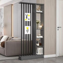 Wall Room Divider, Storage Cabinet Storage Display with Shelves, Modern Freestanding Wood Room Divider Screen, Wall Privacy Screens for Home Decorative (Grey,35.4" L x 9.5" W x 79.5" H) by CozyNest Decor