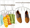 Portable Stainless Steel Clothes Pins Heavy Duty Laundry Drip Hanger with 8 Clips Hanging Drying Rack Closet Organizer by TinyTreasures Baby Boutique