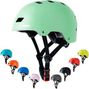 Bike Skateboard Helmet, Adjustable and Multi-Sport for Skate Scooter, 3 Sizes for Adult Youth Kids Toddler by TinyTreasures Baby Boutique