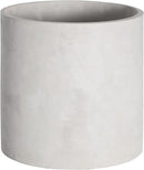 Plant Pots - 5.5 inch Cement Planters Indoor - Modern Grey Flower Pot with Drainage Hole - Home Office Decor by GreenHaven Gardens