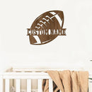 Personalized Football Name Sign, Wooden Name Sign, Football Nursery Decor, Baby Name Sign Wood Sign, Football Gift, Nursery Name Sign for Baby Boy gift/19 by TinyTreasures Baby Boutique