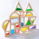 Large Wooden Building Blocks for Toddlers Baby Kids 16 Pcs Rainbow Blocks Geometry Sensory Stacking Construction Toys Set Colorful Preschool Learning Educational Toys for Boys & Girls… by TinyTreasures Baby Boutique