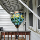 2PCS Solar Hot Air Balloon Lanterns with Flame with Shepherd's Hooks, Glass Hanging Flickering Lights Outdoor Waterproof for Garden Tree Yard Patio Mother's Day Gift, 18" H Sunflower by GreenHaven Gardens