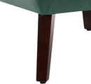 UIXE Faux Leather Accent Chair, Modern Arm Club Chair Upholstered Armchair for Living Room, Comfy Single Sofa Seats Button Tufted Reading Seating, Green by CozyNest Decor