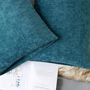 CaliTime Throw Pillow Covers Decorative 20 X 26 Inches Pack of 2 Cozy Chenille Standard Pillow Shams Cases for Couch Sofa Bed Living Room Home Ocean Blue by CozyNest Decor