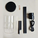 Black Pendant Lights Kitchen Island - Clear Glass Pendant Light Fixture Multiple Stems Rods 3 Units 12 Inch 3 Units 4 Inch (Black 3 Pack Stem Rod) by CozyNest Decor