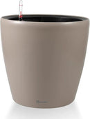 Dexceder 18x17 Self Watering Planter with Wheels Indoor Outdoor, Inner Pot Design, Thickened Large Floor Standing Flower Plant Pot with Water Level Indicator (Taupe Matte) by GreenHaven Gardens