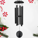ASTARIN Outdoor Memorial Wind Chimes, 36 in with 6 Heavy Tubes, Deep Tone for Garden Hanging Decor, Sympathy Gifts. Black by CozyNest Decor
