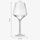 Unbreakable Stemmed Wine Glasses, Tritan Acrylic | Set of 6, (18oz)