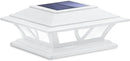 SIEDiNLAR Solar Post Lights Outdoor 2 Modes LED Deck Fence Cap Light for 4x4 5x5 6x6 Posts Patio Garden Decoration Warm White/Cool White Lighting White (1 Pack)