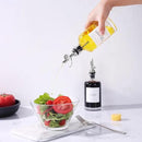Molimoli Olive Oil Dispenser Bottle for Kitchen, Oil Dispenser w. Weighted Pourer, Glass Bottle Dispenser for Kitchen, Olive Oil Cruet, Glass Olive Oil Bottle | 350ml, Set of 4 by CozyNest Decor