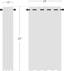 NICETOWN Bedroom Blackout Curtains and Drapes - Window Treatment Thermal Insulated Solid Grommet Blackout Draperies for Kitchen/Cafe (Biscotti Beige, Set of 2, 34 by 50 Inch) by TinyTreasures Baby Boutique