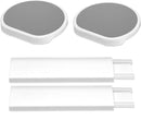 Expansion Pack - Light Gray - 2 Straight Tracks and 2 Trays. Does not Work Without the Lazy Susan Revolution Full Set (Sold Separately). by CozyNest Decor