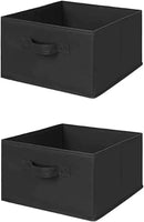 MAX Houser Hanging Shelf Closet Storage Organizer Removable Drawers ，Hanging Storage Organizer Hanging Sweater 2 Sock Underwear Drawers for Closet, Bedroom, Black by CozyNest Decor