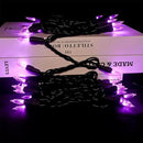 Purple Halloween LED Lights - 2 Pack 100 Count Purple Christmas String Lights for Tree, Party, Holiday, Indoor/Outdoor Halloween Decorations, 2 Sets 33 Feet Black Wire, UL Certified, Connectable by GreenHaven Gardens