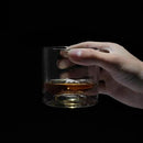 Rocky Mountains Heavy Crystal Whiskey Glasses Gift Set of 2, Thick Freezable Bourbon Glass 1lb Each, Premium Whiskey Gifts for Men, Frozen Crystal Chills Cocktails, 10 oz by CozyNest Decor