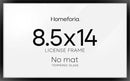 Homeforia 8.5 x 14 Marriage License Frame Black, High End Metal 8.5x14 Marriage Certificate Frames, 14x8.5 Picture Frame for Wall & Tabletop, 8.5 by 14 Photo Frames, Tempered Glass, Wall Kit, Set of 1 by CozyNest Decor